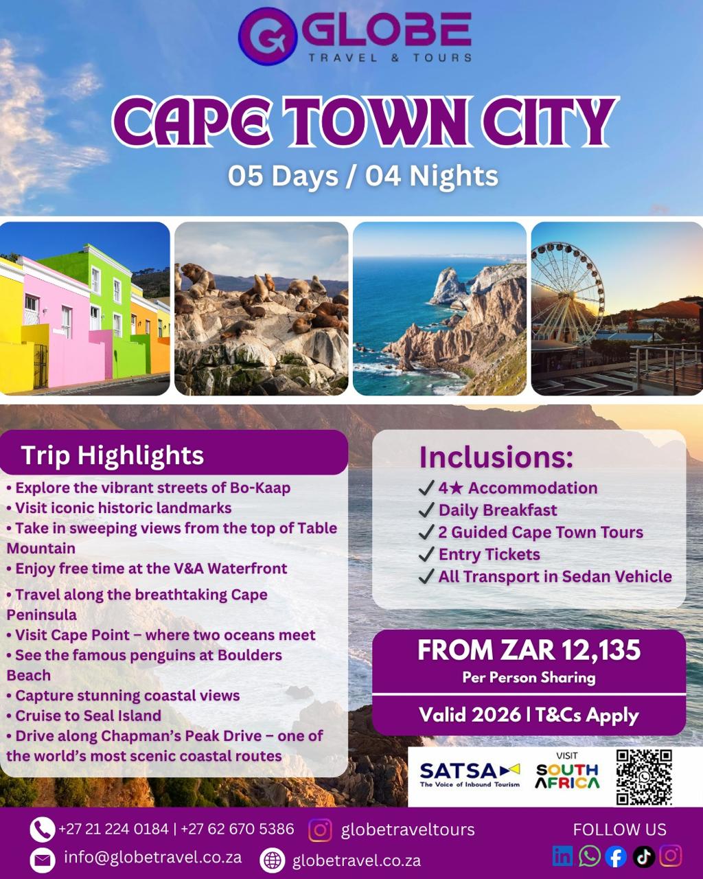 explore the beautiful scenery of cape town