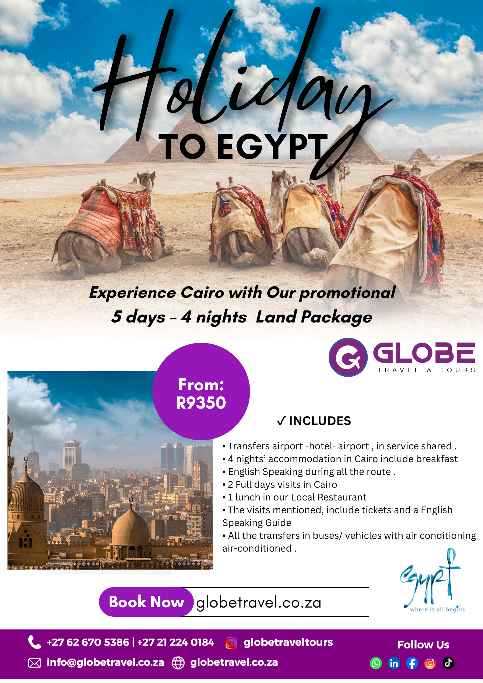 experience cairo egypt, 2 for 1 promotion